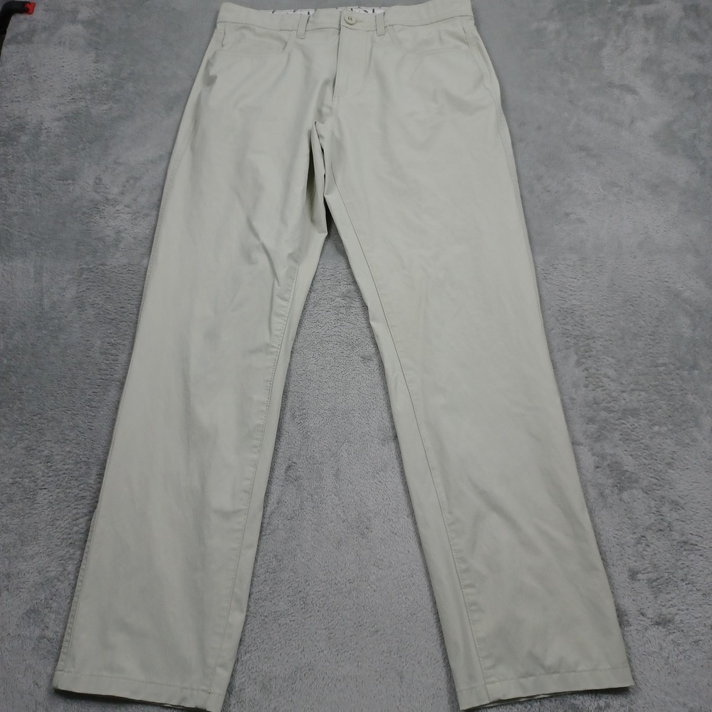 Huk Pants Mens 34x32 Beige Fishing Outdoor Pockets Casual Straight